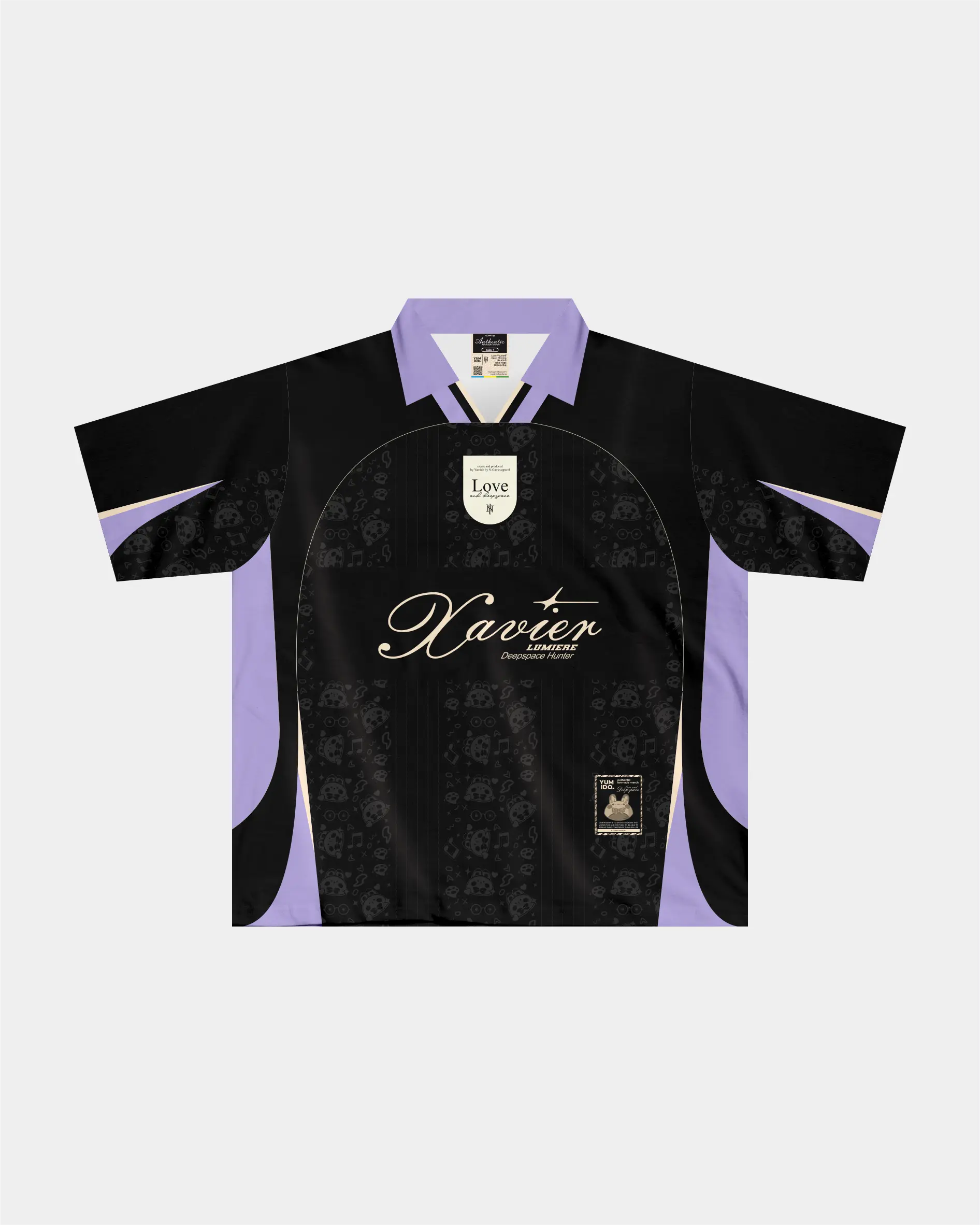 Dark Polo Jersey Xavier Love and Deepspace